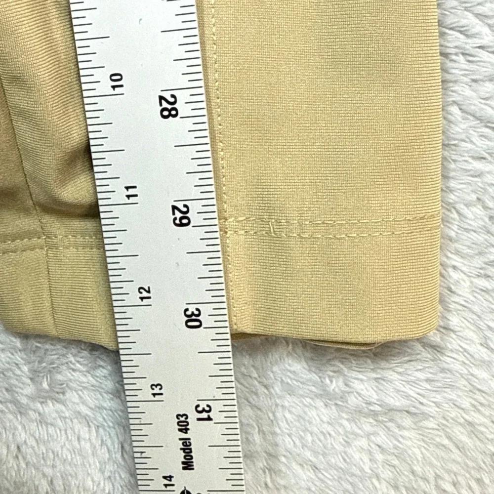 Lululemon Commission Pants Men 34 (Fits 33x30) Tan Khaki Golf Chino Stretch